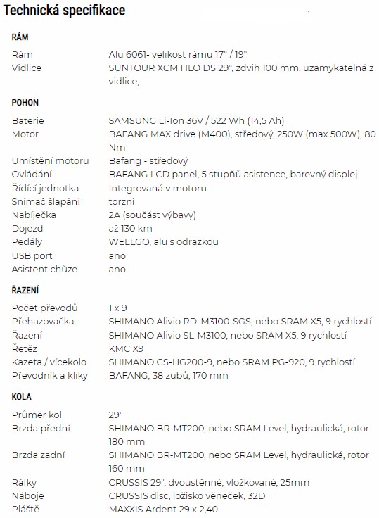 E-fionna 7.7-S specifikace 1